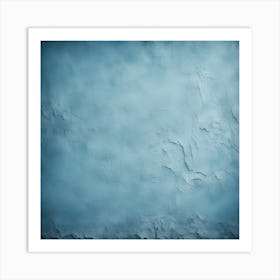 Beautiful Abstract Grungy Blue Stucco Wall Background In Cold Mood Blue Color Concept Background Wit 1423960091 Art Print