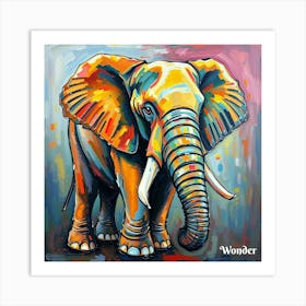 Elephant Painting Art Print