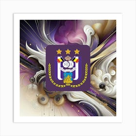 R.S.C. Anderlecht Logo Wall Art 6 Art Print