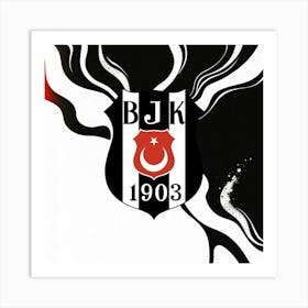 Beşiktaş J.K Logo Wall Art 10 Art Print