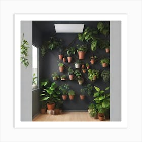 Wall Of Plants Art Print