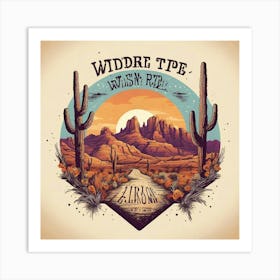 Wide Type Wilson Rock Art Print