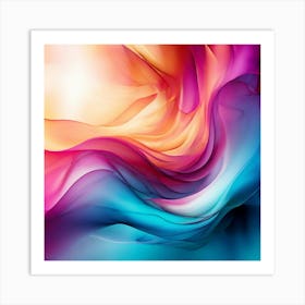 Vector Colorful Vibrant Dynamic Texture Gradient Pattern Design Artistic Creative Modern Art Print