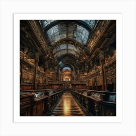 Library Of Rome Art Print