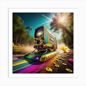 Hyperspeed AI Art Print