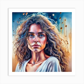 Portrait Of A Woman Art Print