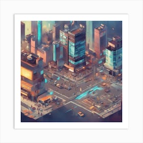 Futuristic City Art Print