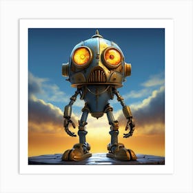 Steampunk Robot 1 Art Print