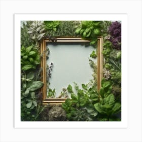 Frame Of Herbs 10 Art Print