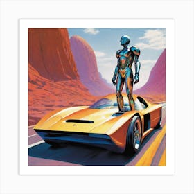 Futuristic Man 161 Art Print