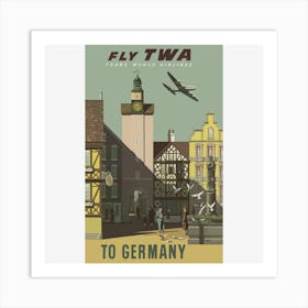 Vintage Travel Poster Germany Art Print