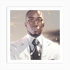 Black Man In A Suit Art Print