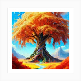 Tree Of Life oil painting abstract painting art 7 Art Print