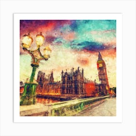 Big Ben At Sunset Art Print