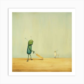 'Alien Cricket' Art Print