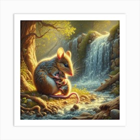 Mouse And Frog Art Print