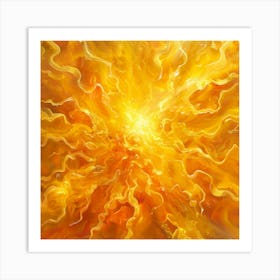 Solar Plexus Chakra (Manipura) 1 Art Print