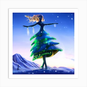 Ballerina Tree 004 Art Print