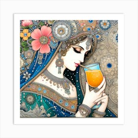 Exotic Beauty Artwork 112 Art Print