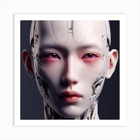 Robot Girl Art Print