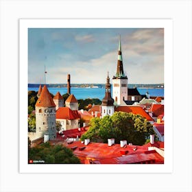 Tallinn Art Print