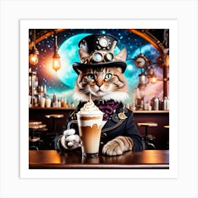 Cosmic Catfeine 21 Art Print