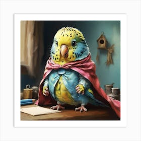 Budgie Bird Art Print