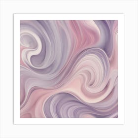 Abstract Purple And Pink Swirls Art Print