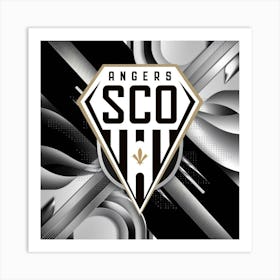 Angers SCO Logo Wall Arts 8 Art Print