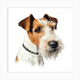 Fox Terrier's Gaze Art Print