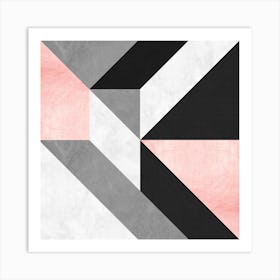 Marble And Pink 1 Art Print