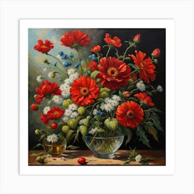 Flowers In A Vase 1 Art Print