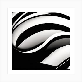 Abstract Zebra Art Print