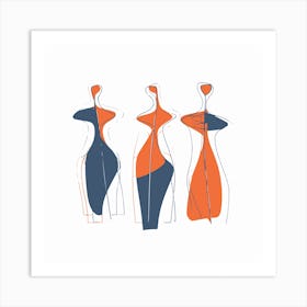 Three Humans Art Print