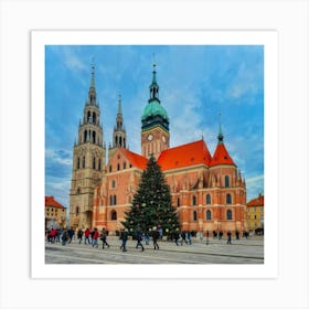 Christmas In Krakow Art Print