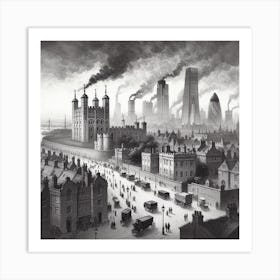 London Cityscape Art Print