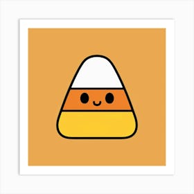 Cute and happy candy corn Art Print