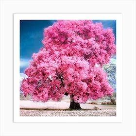 Pink Tree Art Print