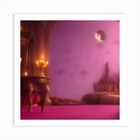 Beauty And The Beast Bedroom Art Print