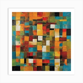 Abstract Squares 1 Art Print