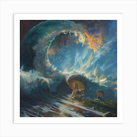 wave path Art Print