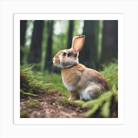 Rabbit In The Forest 134 Art Print