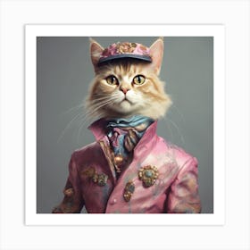 Fashion Cat Art Print