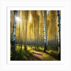 Birch Forest 21 Art Print