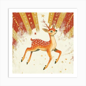 Deer Canvas Print 3 Art Print