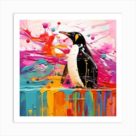 Penguin Painting Art Print