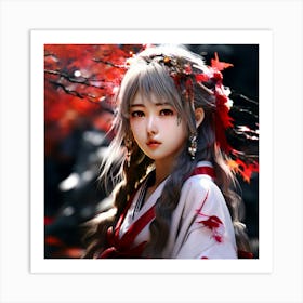 Asian Girl Art Print