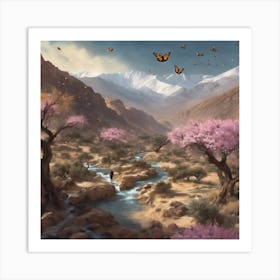 472392 The Moroccan Tafraoute Mountains, Winter, Running Xl 1024 V1 0 Art Print