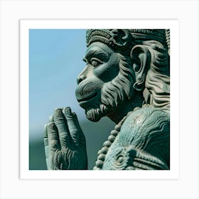 Hanuman Statue Art Print