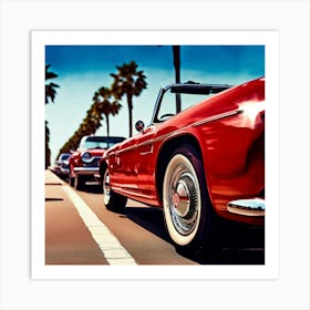 Red Vintage Old Speed Traffic Light Transportation Front Black Vehicle Luxury Car Wheel (6) Art Print